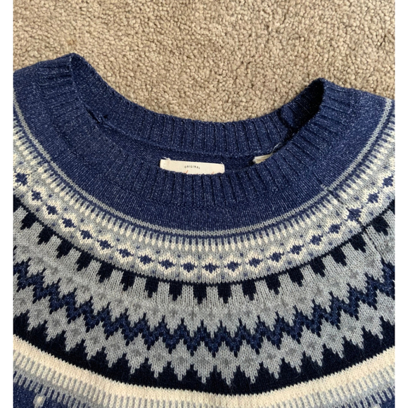 Weatherproof Vintage Men's Sweater Size Large Blue Round Neck Preppy Academia - Picture 3 of 13